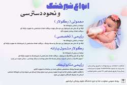 انواع شیرخشک و چگونگی دسترسی به آنها در حوزه دانشگاه علوم پزشکی ایرانشهر 